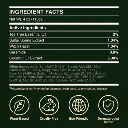 Ironbark Tea Tree Antifungal Bar – Clears Fungal Infection and Skin Balance from the Root