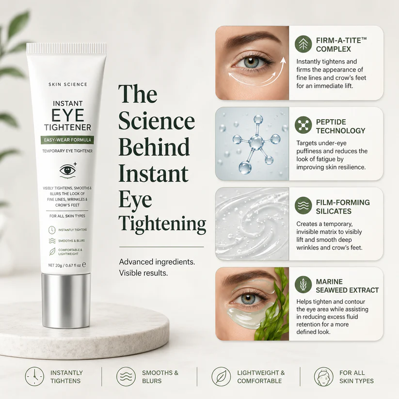 ⏰Last Day-Buy 1 Get 1 Free🔥 𝐈𝐧𝐬𝐭𝐚𝐧𝐭 𝐄𝐲𝐞 𝐓𝐢𝐠𝐡𝐭𝐞𝐧𝐞𝐫 | Smooth & Firm Under Eyes