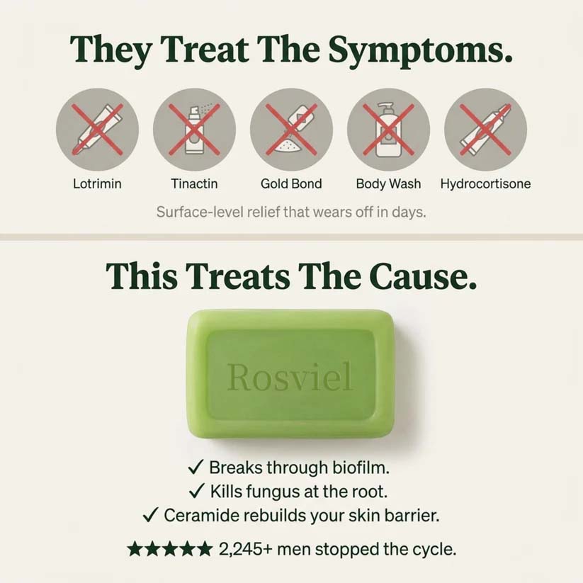 Rosviel Tea Tree Antifungal Bar – Clears Fungal Infection and Skin Balance from the Root