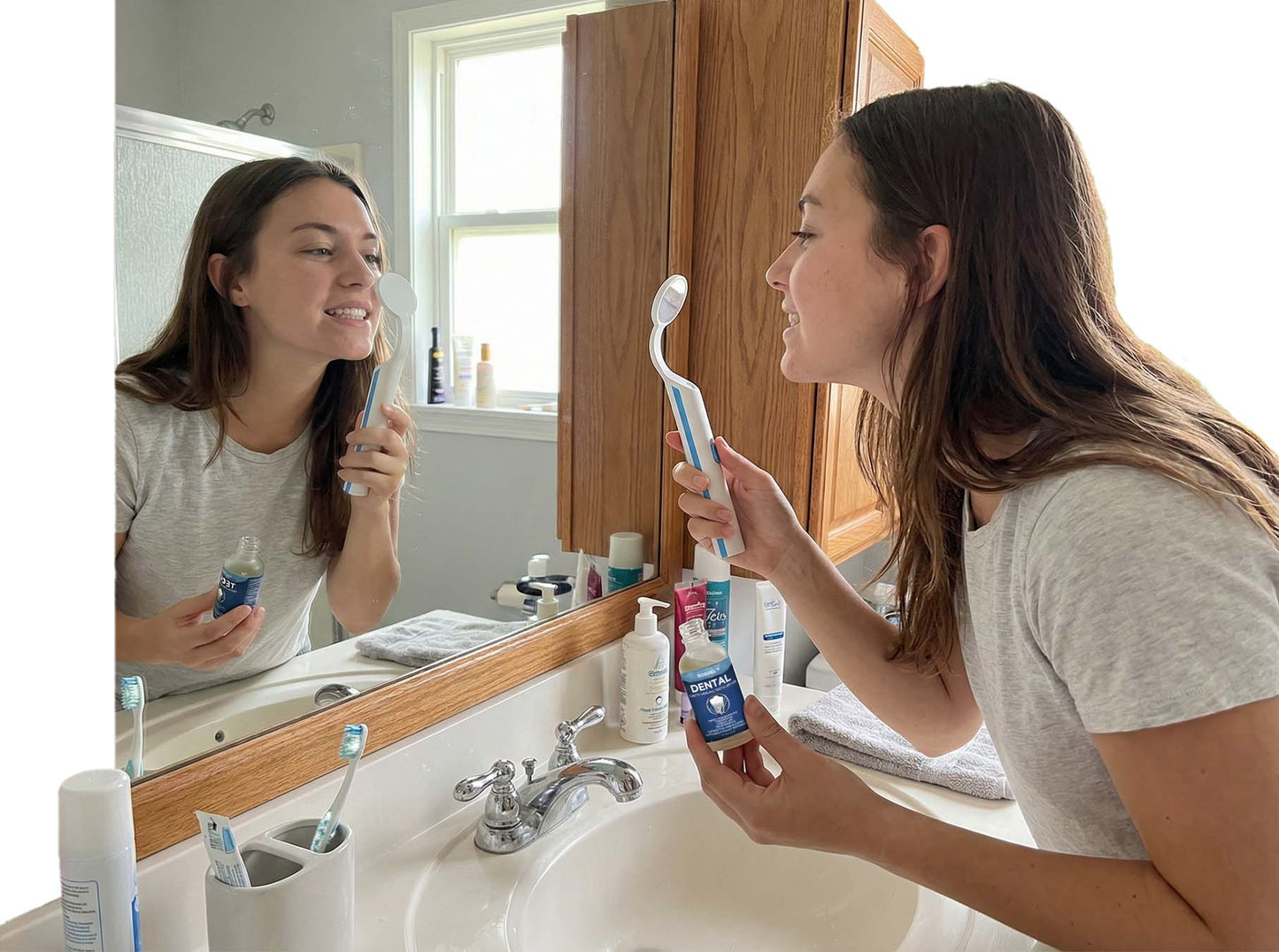 Rosviel™ Advanced Enamel Repair & Whitening Kit (Includes Free LED Mirror)