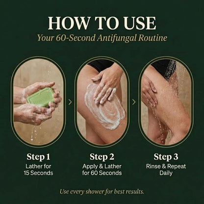 Rosviel Tea Tree Antifungal Bar – Clears Fungal Infection and Skin Balance from the Root