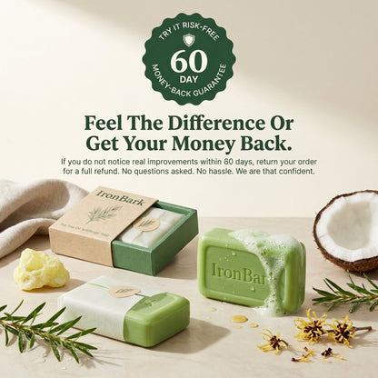Ironbark Tea Tree Antifungal Bar – Clears Fungal Infection and Skin Balance from the Root